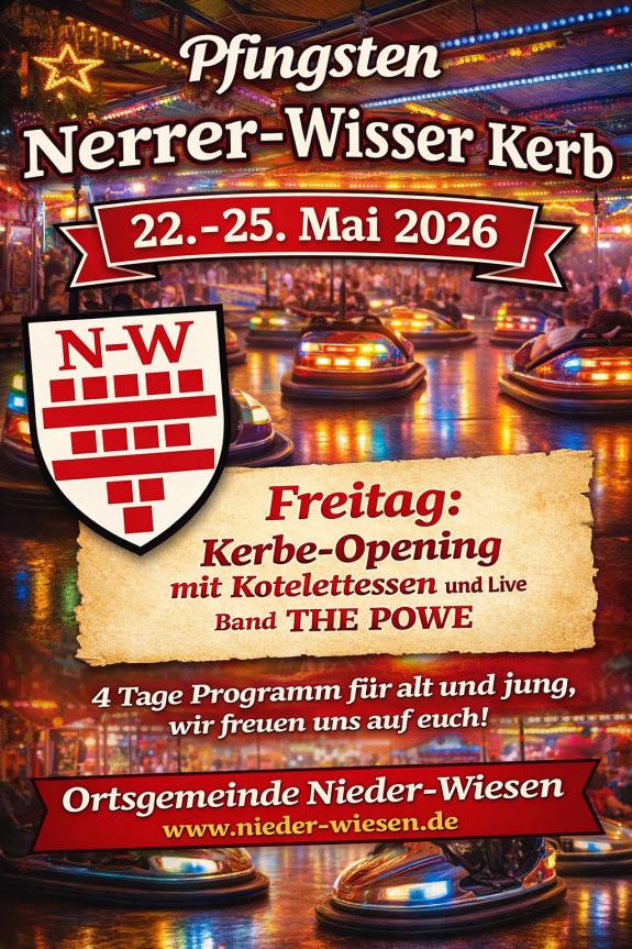 Plakat zum Kerbe-Opening