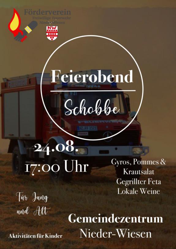 Flyer Feieroben-Schobbe